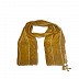Wave design stripes hijab with two bold fringe's - Yellow Wave design stripes hijab with two bold fringe's - Yellow